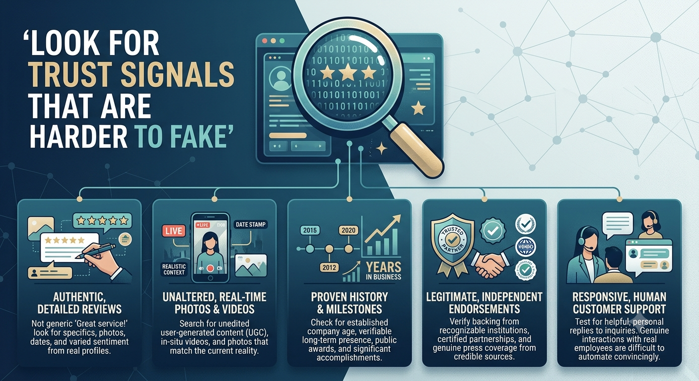 Look for Trust Signals That Are Harder to Fake